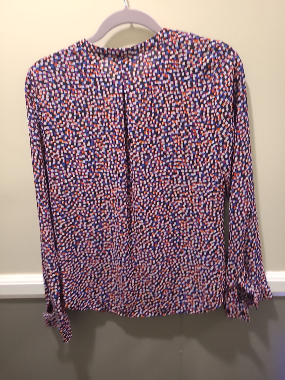 The Limited Blouse Womens M Multicolor Button Front Long Sleeve Geometric Top - Picture 10 of 14
